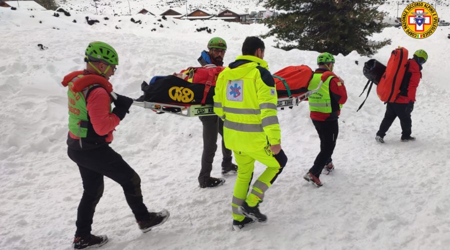 Piano Provenzana, donna cade sul ghiaccio. Recuperata dai tecnici del Sass