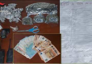 Supermarket della droga nella cantina del palazzo: due arresti ed una denuncia