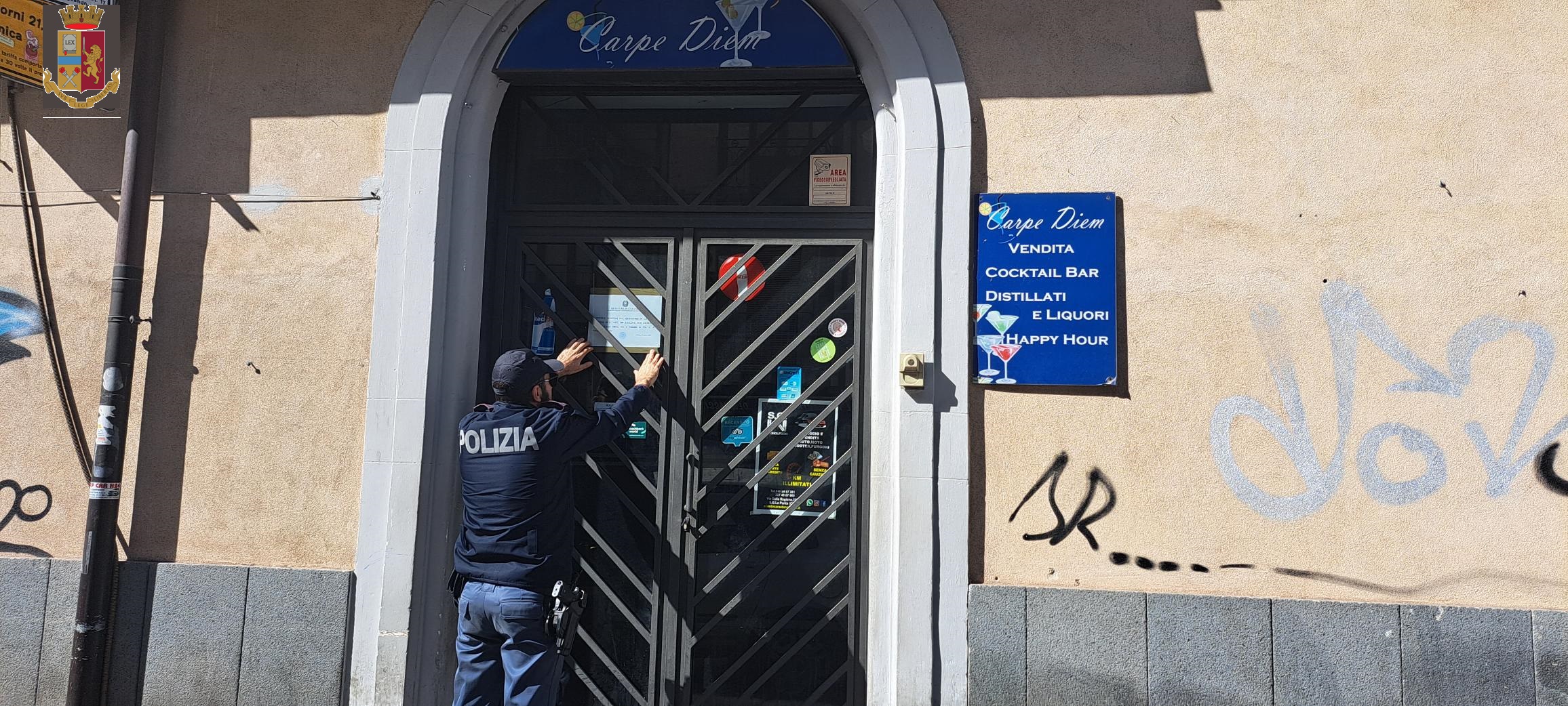 Catania, rissa a in via San Giuliano: sospensione per due locali