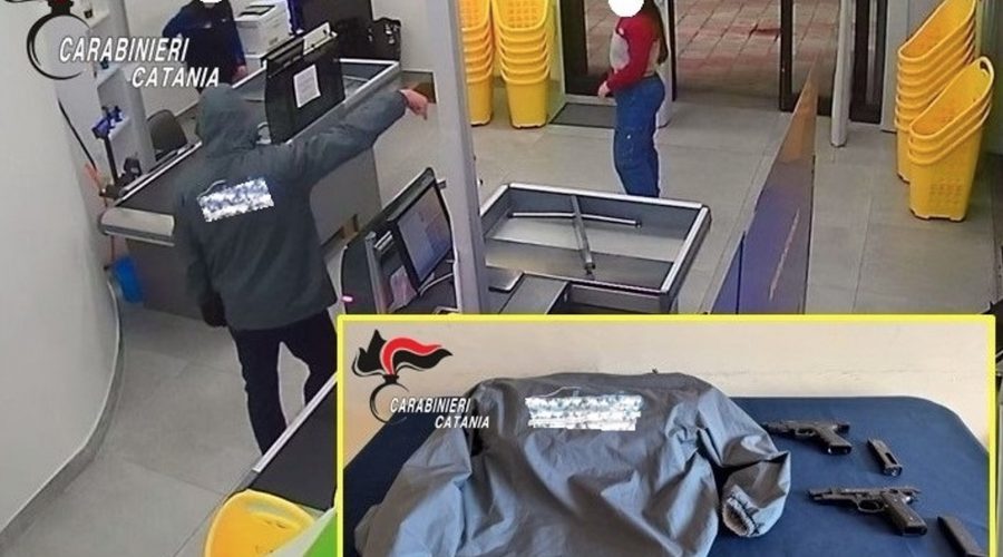 Giarre, rapinatore “mascherato” seriale arrestato dai Cc