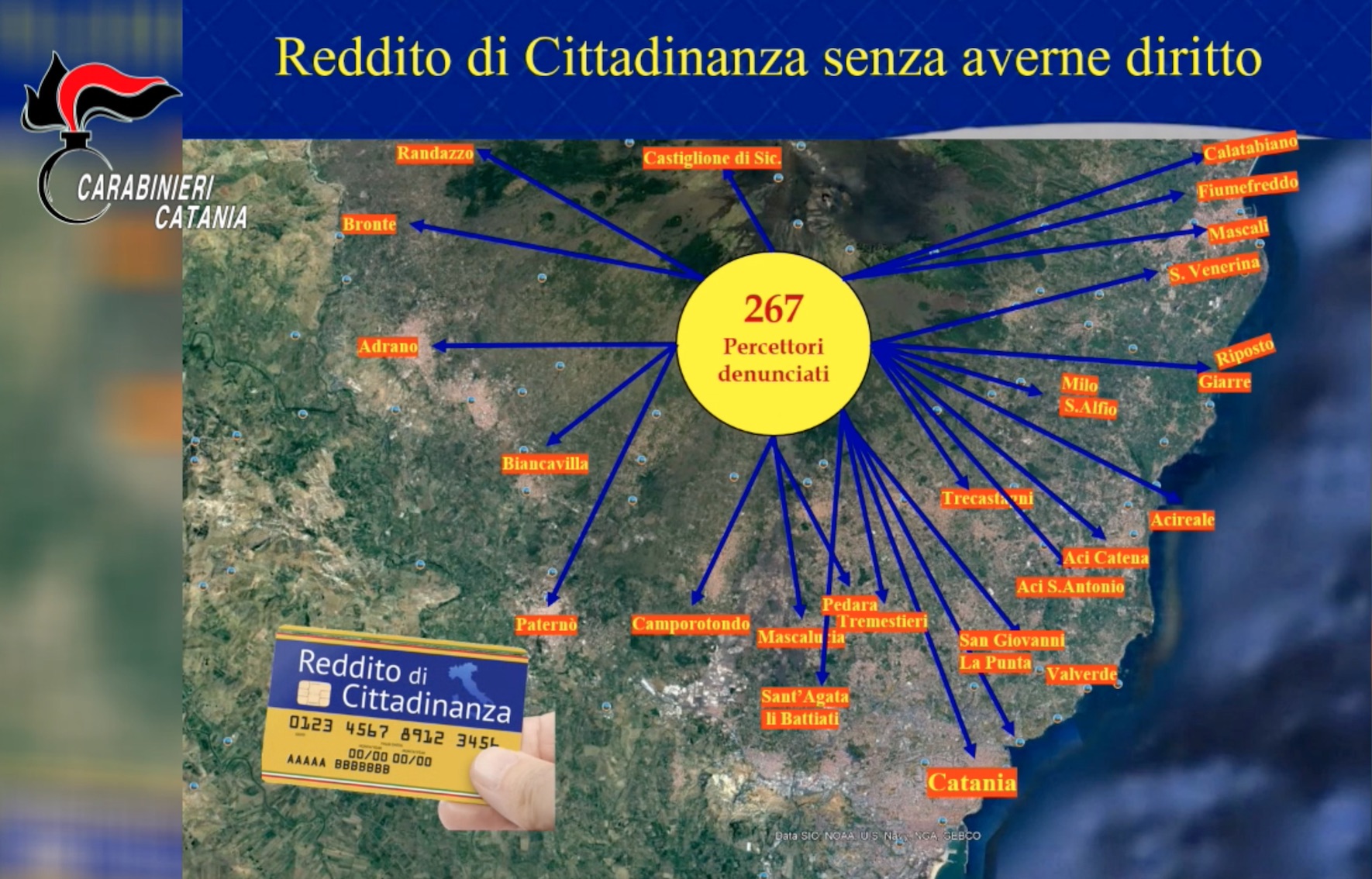 Furbetti del reddito di cittadinanza, decine di denunce nel Catanese