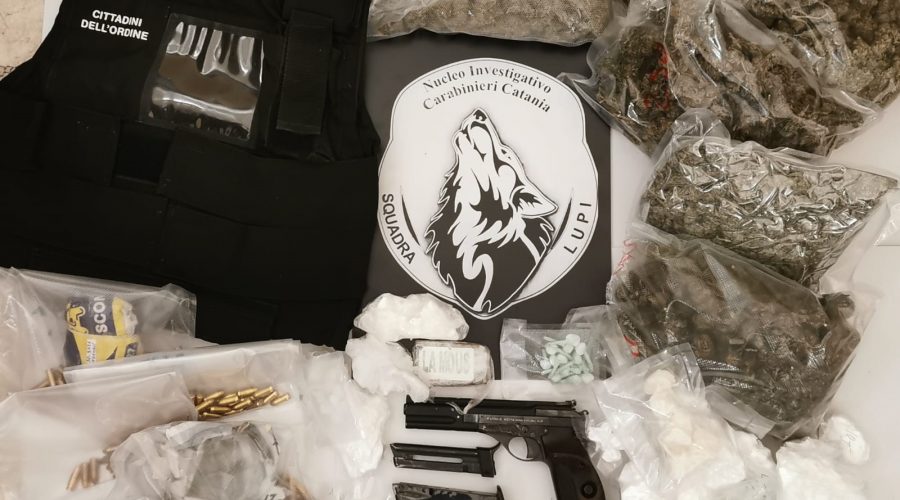 Stanato dai Lupi: soldi, pistola e droga