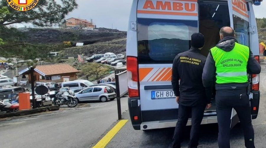 Soccorso un turista colto da malore a quota 2200 metri slm sul versante sud dell’Etna