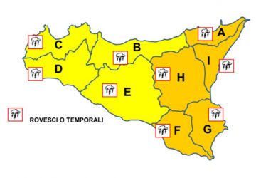 Meteo, domani allerta arancione: ad Acireale scuole chiuse