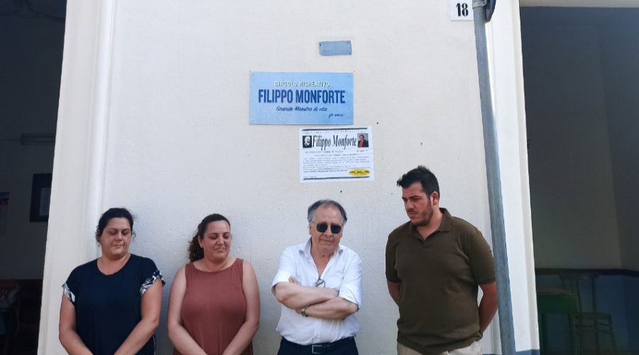 Mascali, apposta una targa nella sede della DC in ricordo dell’ex sindaco Filippo Monforte