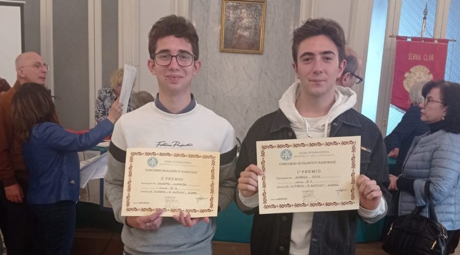 Due studenti del Fermi premiati per i loro elaboratori sul perdono