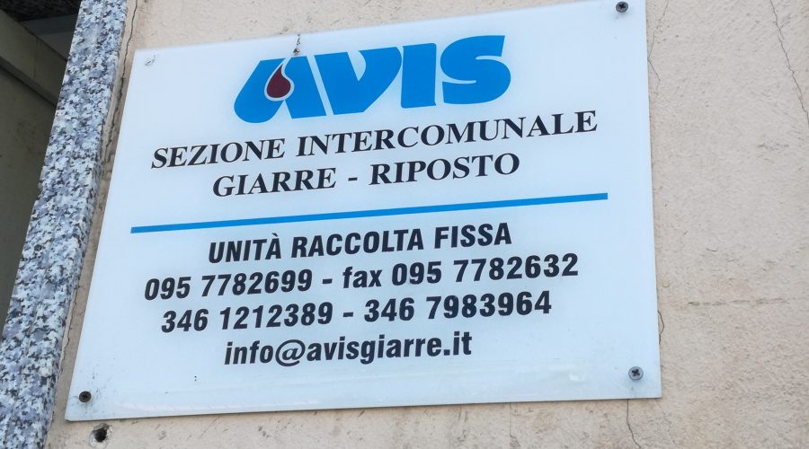 Giarre, assegnati nuovi locali all’Avis Giarre Riposto