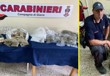 Mini market della droga a Giarre, arrestato un 22enne