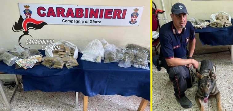 Mini market della droga a Giarre, arrestato un 22enne