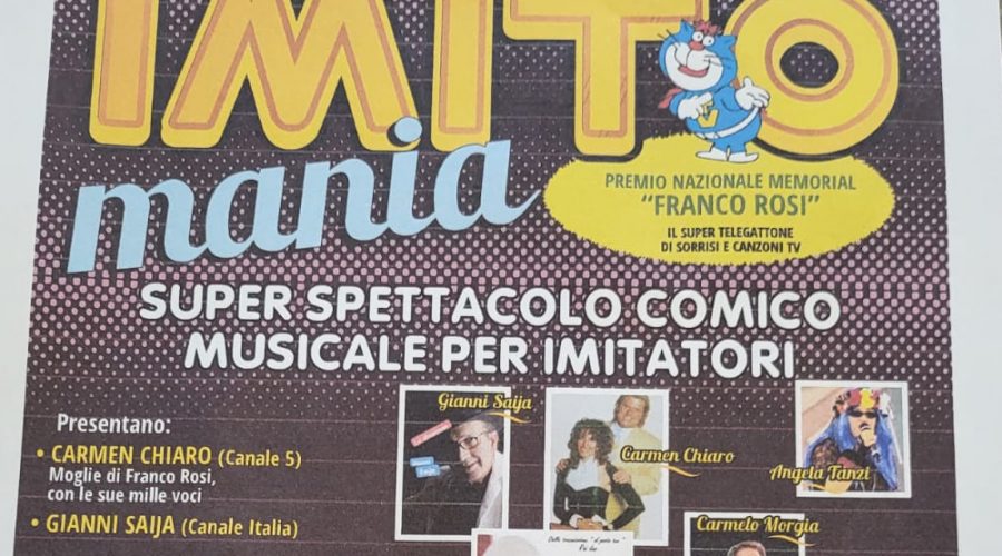 Zafferana Etnea il 28 agosto ospiterà “Imitomania – Premio nazionale Franco Rosi”