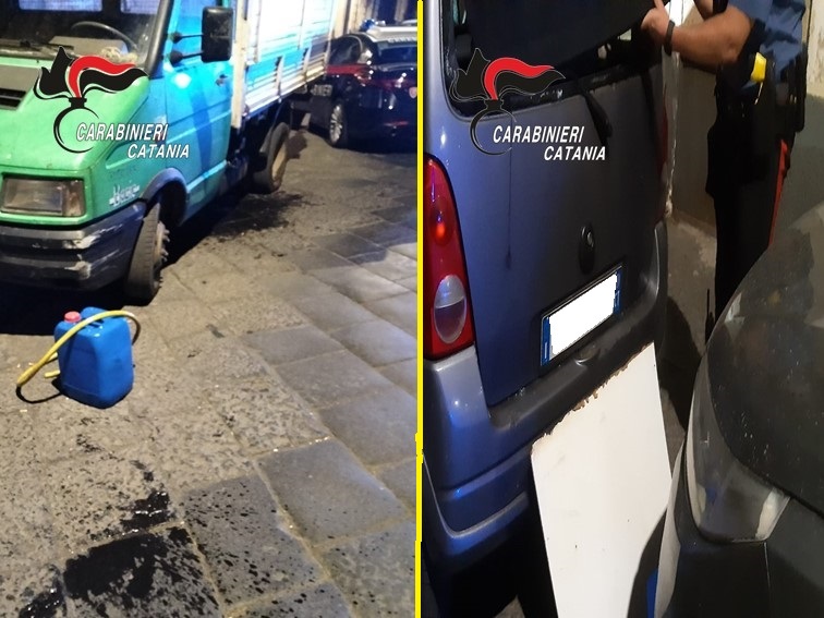Fermata dai Carabinieri una “coppia” di ladri di gasolio