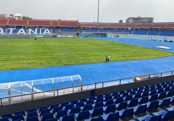 Catania, stadio Massimino, ultime rifiniture