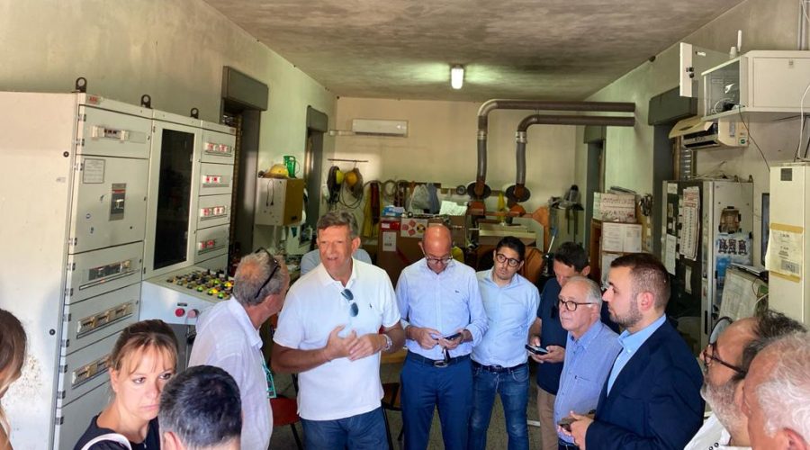 Mascali, visita operativa del neo commissario Fatuzzo nel depuratore di Sant’Anna