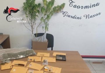 Giardini Naxos: droga in casa, 29enne arrestato dai carabinieri