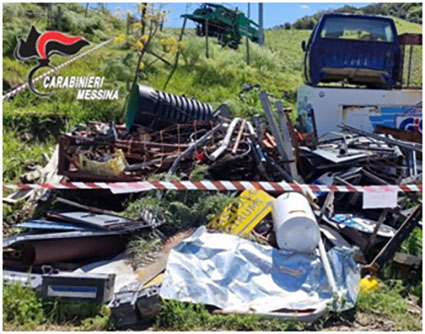 Realizza una discarica abusiva in area comunale, denunciato 48enne della provincia di Catania