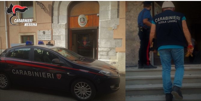 I Carabinieri controllano un cantiere nel taorminese: denunciato il titolare e sospesa l’attività