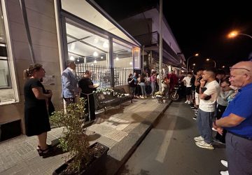 Giarre, inaugurata in corso Messina la panchina di Mattia  VIDEO