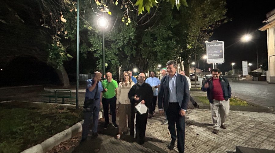 Giarre, Villa Margherita: inaugurato il nuovo impianto di illuminotecnica a led
