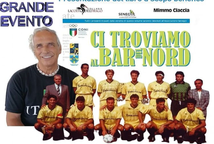 Giarre, venerdì 27 presentazione del libro “Ci troviamo al bar del Nord” con Marcello Prima, ex giocatore del Giarre