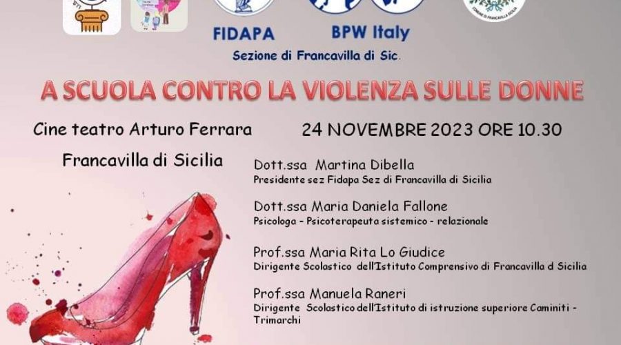 Francavilla, domani “A scuola contro la violenza sulle donne”