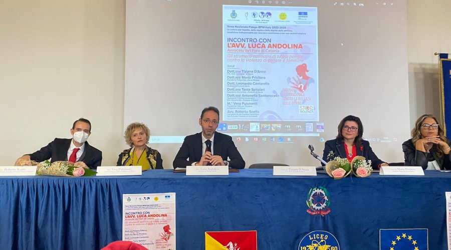Giarre, la Fidapa accende i riflettori sulla “Giornata Internazionale contro la violenza sulle donne”
