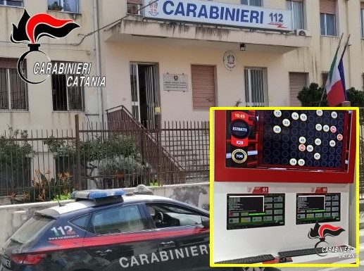 Giarre, sala scommesse completamente abusiva: titolare denunciato dai Carabinieri