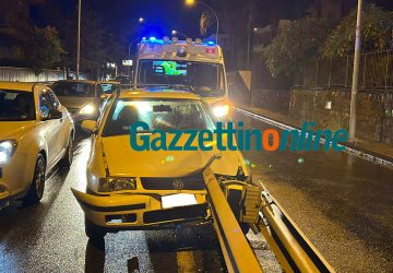 Giarre, incidente autonomo in corso Messina