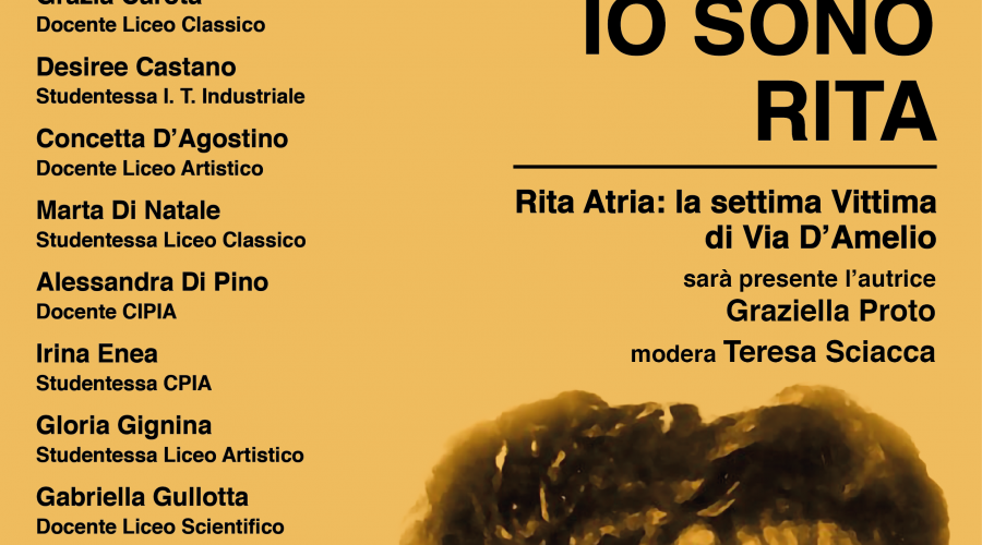 Giarre, giovedì giovani relatori presenteranno il libro “Io sono Rita”