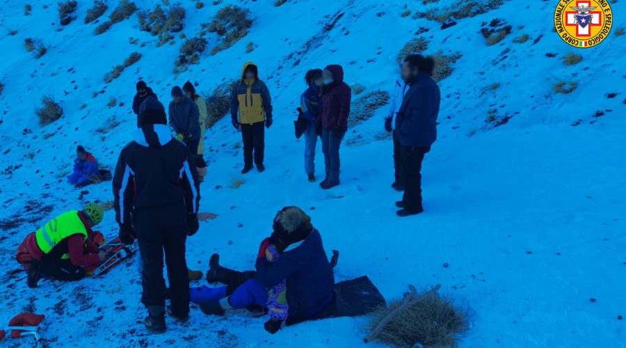 Soccorso escursionista infortunatosi a Piano Provenzana