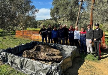 Agrigento, eccezionale recupero subacqueo di una scultura. Forse era parte del fregio del tempio di Zeus VIDEO