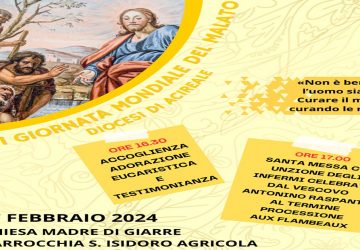Giornata mondiale del malato: a Giarre l&rsquo;incontro diocesano con il vescovo Raspanti