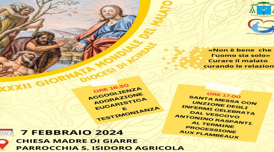 Giornata mondiale del malato: a Giarre l’incontro diocesano con il vescovo Raspanti