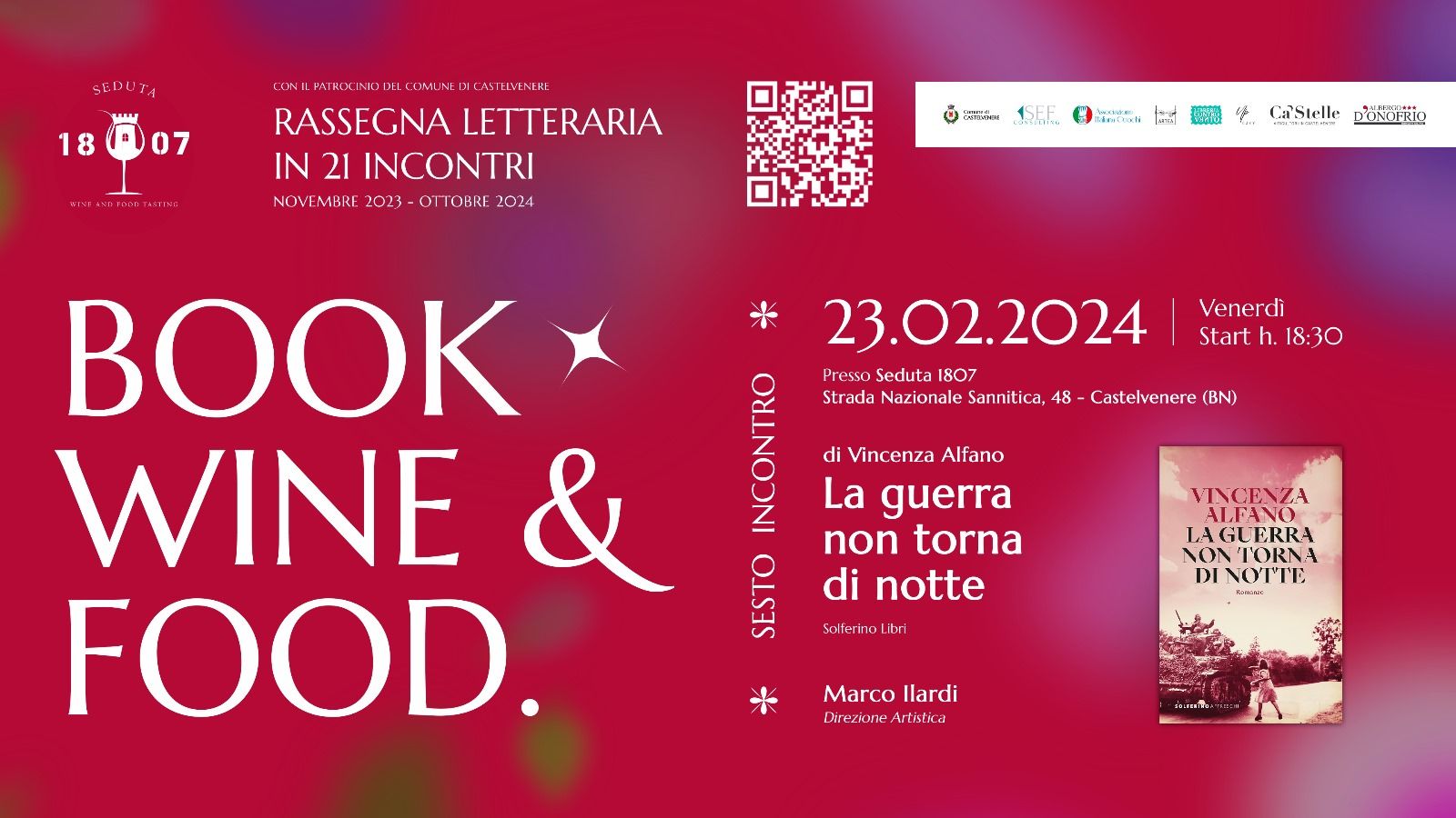 Marco Ilardi alla Guida Artistica della Rassegna “Book, Wine and Food”