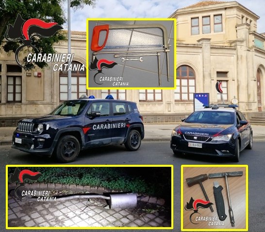 Arrestati dai Carabinieri due 20enni sorpresi a smontare catalizzatori dalle auto