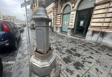 Giarre pali artistici della luce pericolanti e carenze di illuminazione in diverse zone. Ripristinati impianti al Satellite