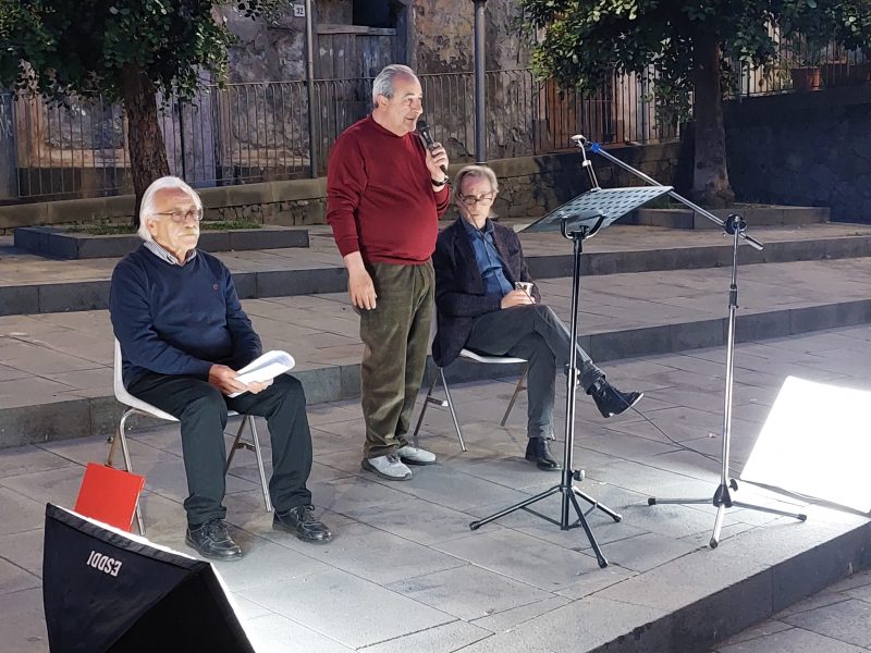 Giarre, Paolo Sessa e Bruno Torrisi leggono Lettere di condannati a morte della Resistenza italiana VIDEO
