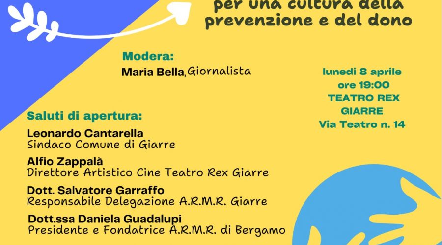 Giarre, al Cine Teatro Rex ricerca e solidarietà con la Fondazione ARMR sulle malattie rare. Ospite il prof. Silvio Garattini