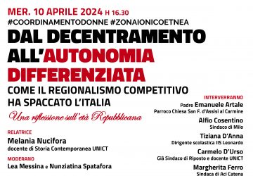 Mercoled&igrave; a Giarre incontro sul delicato tema dell'autonomia differenziata