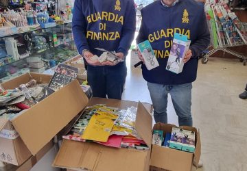 Giarre, Gdf squestra 12mila prodotti illegali in un negozio