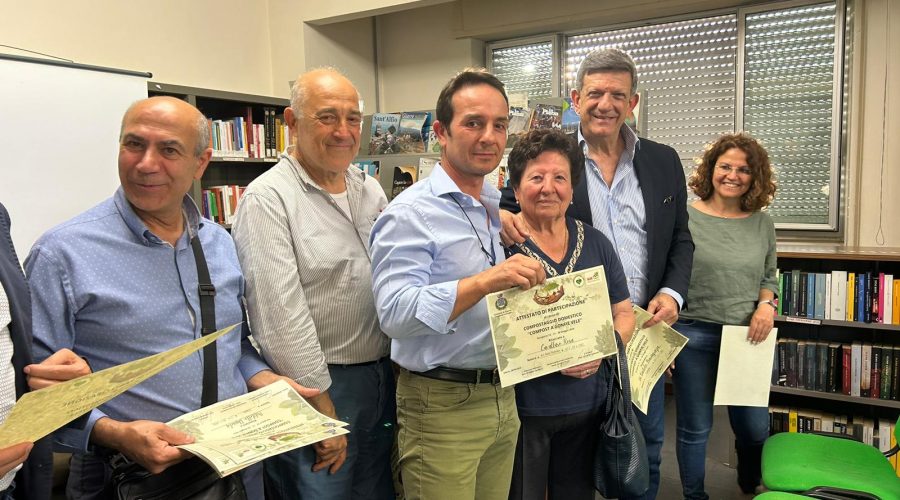 Giarre, compostaggio rifiuti, concluso il primo ciclo di formazione