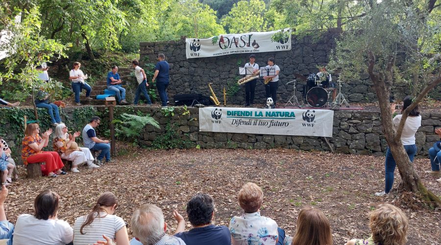 Giarre, al parco Chico Mendes concerto del Wwf VIDEO