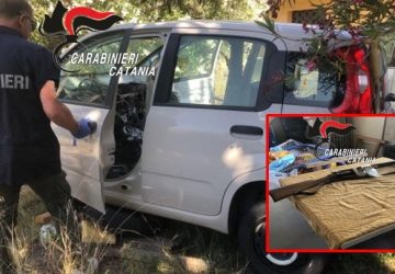 A casa nascondeva auto rubate e un fucile. Denunciato dai Carabinieri