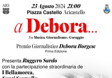 Aci Castello: domani la prima edizione del premio giornalistico dedicato a Debora Borgese