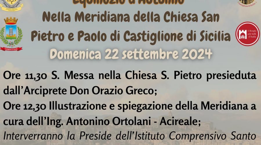 Castiglione, domenica giornata di studio e verifiche in occasione dell’equinozio d’autunno