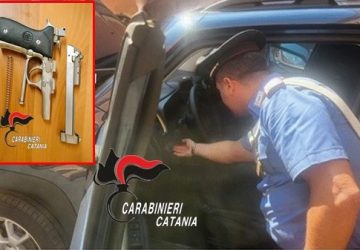Giarre, detiene armi in auto: denunciato 48enne
