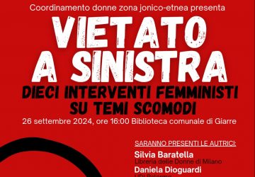 Giarre, alla Biblioteca comunale si presenta il libro "Vietato a sinistra"
