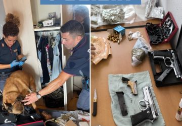 In casa armi e droga: manette per un 24enne