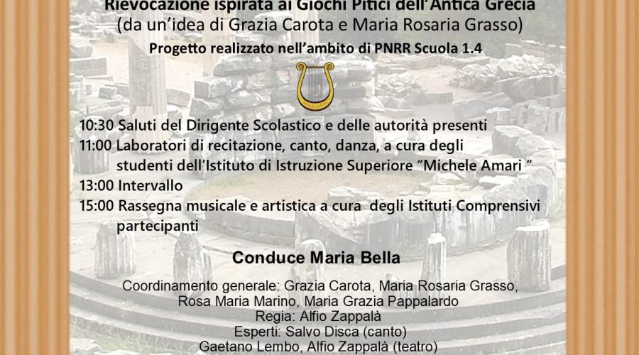 Locandina Giochi Pitici Liceo Amari