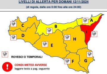 Meteo, domani allerta rossa: scuole chiuse nell'area Ionica