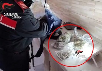 Giarre, beccato con oltre 1,2 kg di droga. Arrestato 28enne